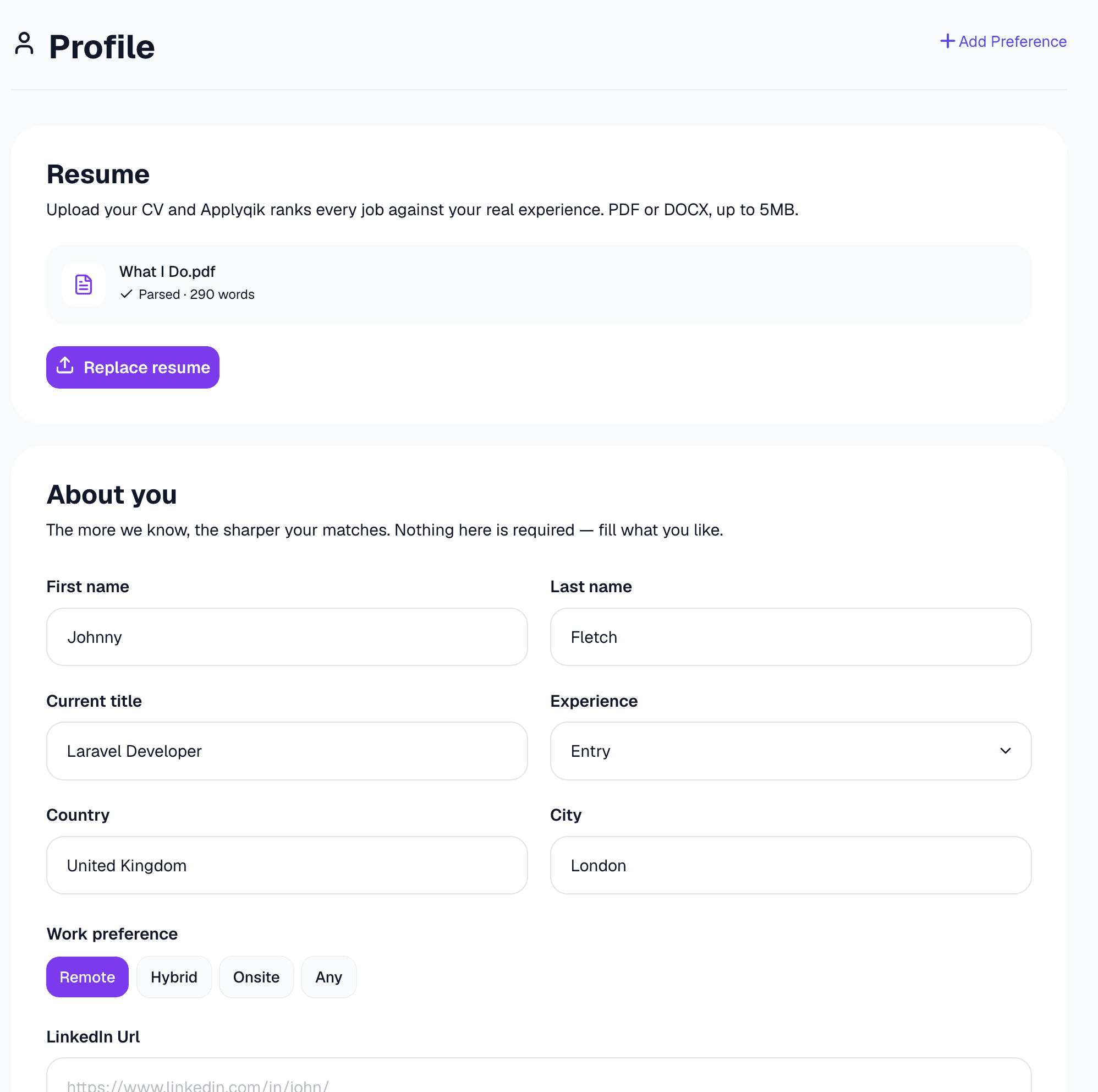 Stop sending resumes that get ignored — Applyqik screenshot